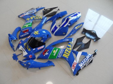 Blau Gelb Rizla Suzuki GSXR 750 K6 06-07 Motorrad Verkleidungen