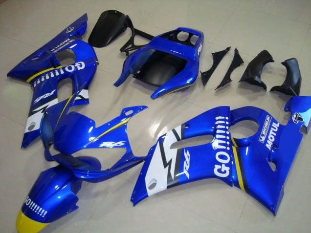 Blau Go Motul Yamaha R6 98-02 Motorrad Verkleidungen Blau Go Motul Yamaha R6 98-02 Motorrad Verkleidungen
