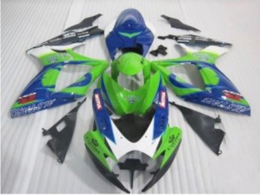 Blau Grün Suzuki GSXR 600 / 750 K6 06-07 Motorrad Verkleidungen