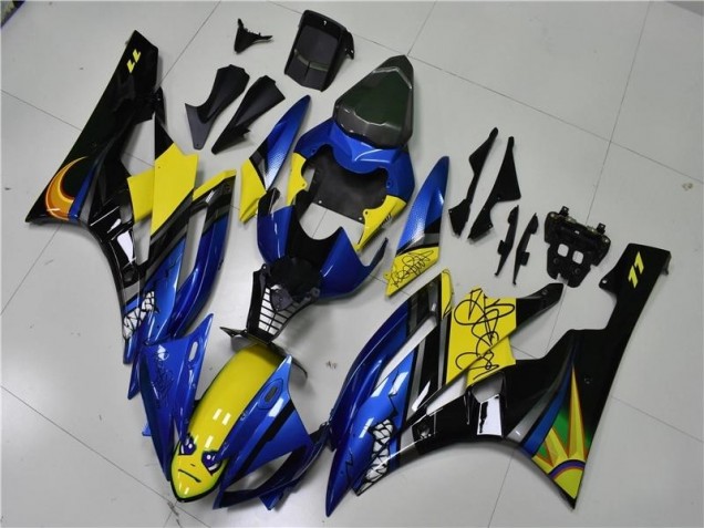 Blau Hai Yamaha R6 06-07 Motorrad Verkleidungen Blau Hai Yamaha R6 06-07 Motorrad Verkleidungen