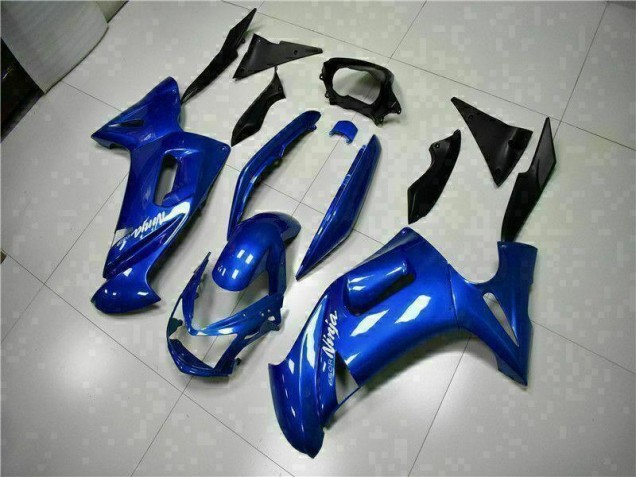 Blau Kawasaki EX650 06-08 Motorrad Verkleidungen