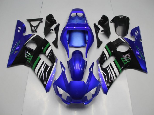 Blau Monster Yamaha R6 98-02 Motorrad Verkleidungen Blau Monster Yamaha R6 98-02 Motorrad Verkleidungen