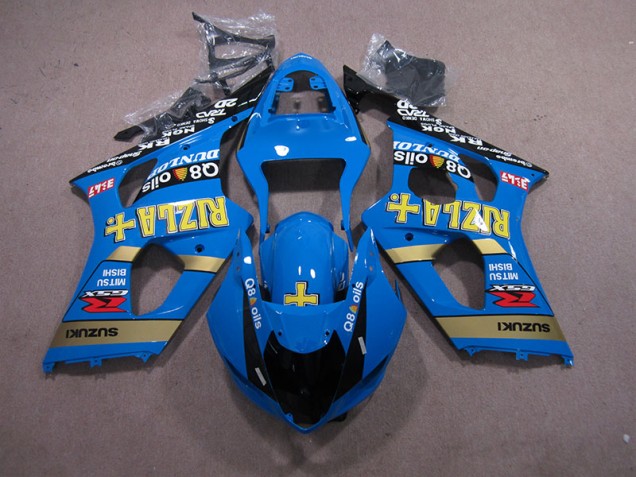 Blau Rizla Q8 Oils Suzuki GSXR 1000 K3 03-04 Motorrad Verkleidungen Blau Rizla Q8 Oils Suzuki GSXR 1000 K3 03-04 Motorrad Verkleidungen
