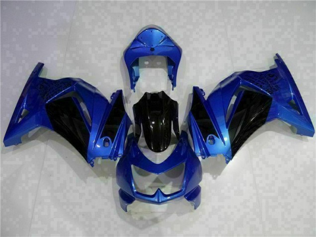 Blau Schwarz Kawasaki EX250 08-12 Motorrad Verkleidungen