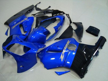 Blau Schwarz Kawasaki ZX12R 00-01 Motorrad Verkleidungen
