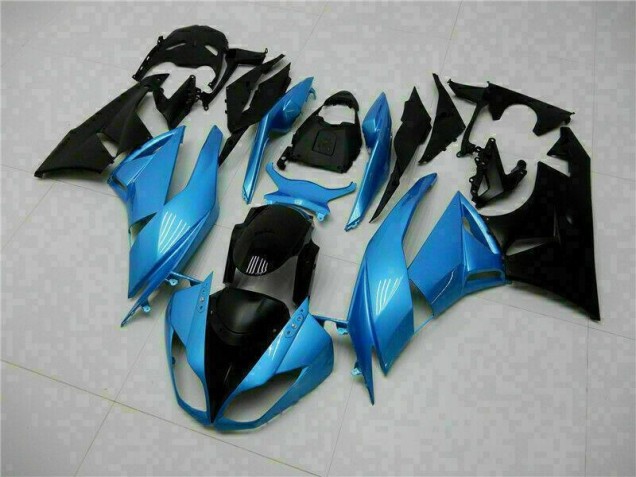 Blau Schwarz Kawasaki ZX6R 09-12 Motorrad Verkleidungen Blau Schwarz Kawasaki ZX6R 09-12 Motorrad Verkleidungen