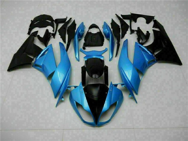 Blau Schwarz Kawasaki ZX6R 09-12 Motorrad Verkleidungen Blau Schwarz Kawasaki ZX6R 09-12 Motorrad Verkleidungen