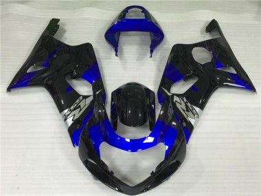 Blau Schwarz Suzuki GSXR 1000 K1 00-02 Motorrad Verkleidungen