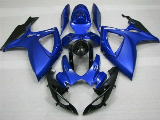 Blau Schwarz Suzuki GSXR 600 / 750 K6 06-07 Motorrad Verkleidung Blau Schwarz Suzuki GSXR 600 / 750 K6 06-07 Motorrad Verkleidung