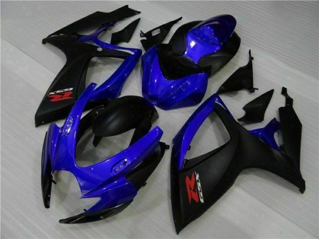 Blau Schwarz Suzuki GSXR 600 / 750 K6 06-07 Motorrad Verkleidungen Blau Schwarz Suzuki GSXR 600 / 750 K6 06-07 Motorrad Verkleidungen
