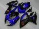 Blau Schwarz Suzuki GSXR 600 / 750 K6 06-07 Motorrad Verkleidungen Blau Schwarz Suzuki GSXR 600 / 750 K6 06-07 Motorrad Verkleidungen
