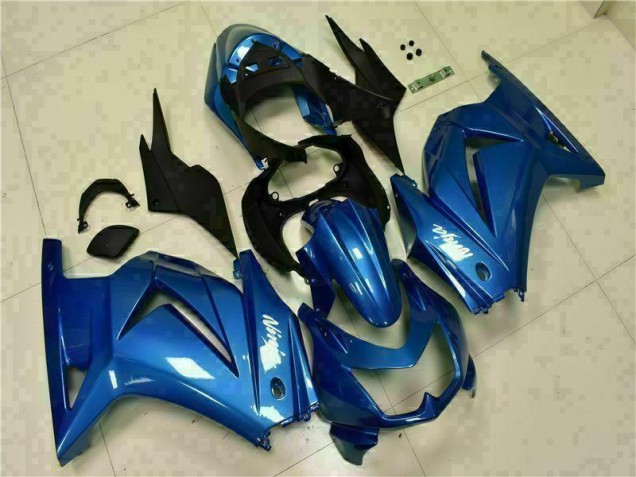 Blau Schwarz Weiß Ninja Kawasaki EX250 08-12 Motorrad Verkleidungen Blau Schwarz Weiß Ninja Kawasaki EX250 08-12 Motorrad Verkleidungen
