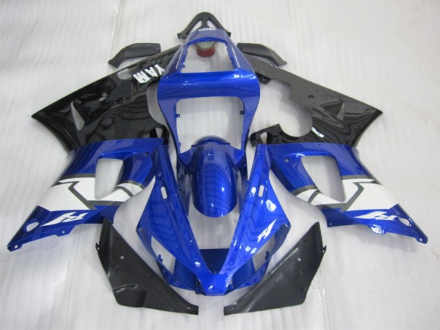 Blau Schwarz Weiß Yamaha R1 00-01 Motorrad Verkleidung