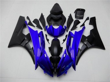 Blau Schwarz Yamaha R6 06-07 Motorrad Verkleidungen Komplett Sets