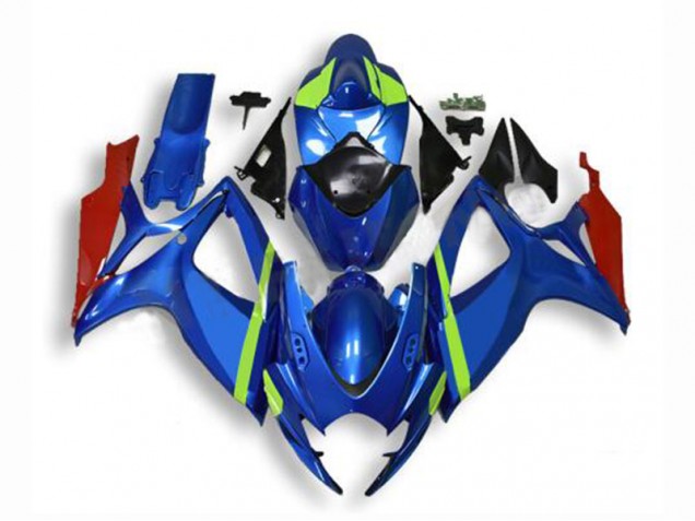 Blau Suzuki GSXR 600 / 750 K6 06-07 Motorrad Vollverkleidung Blau Suzuki GSXR 600 / 750 K6 06-07 Motorrad Vollverkleidung