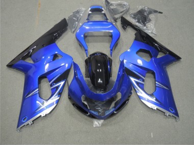 Blau Suzuki GSXR 600 K1 K2 K3 01-03 Motorrad Verkleidungen