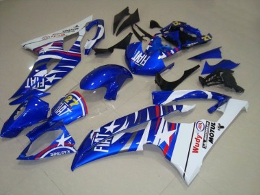 Blau Weiß Fiat 27 Rot Wudy Yamaha R6 08-16 Motorrad Verkleidungen