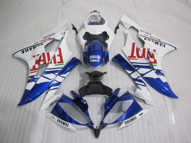 Blau Weiß Fiat Yamaha R6 06-07 Motorrad Verkleidungen