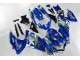 Blau Weiß Grün Suzuki GSXR 600 / 750 K8 08-10 Motorrad Verkleidungen Blau Weiß Grün Suzuki GSXR 600 / 750 K8 08-10 Motorrad Verkleidungen