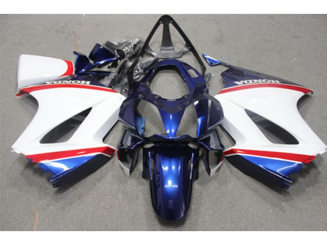 Blau Weiß Honda VFR 800 02-13 Motorrad Verkleidungen Blau Weiß Honda VFR 800 02-13 Motorrad Verkleidungen