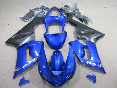 Blau Weiß Ninja 636 Kawasaki ZX6R 05-06 Motorrad Verkleidungen