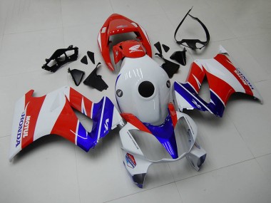 Blau Weiß Rot Honda VFR 800 02-13 Motorrad Verkleidungen