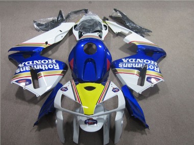 Blau Weiß Rothmans Honda CBR 600 RR 05-06 Motorrad Verkleidungen