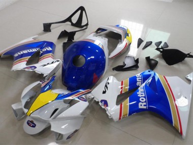 Blau Weiß Rothmans Honda VFR 800 02-13 Motorrad Verkleidungen