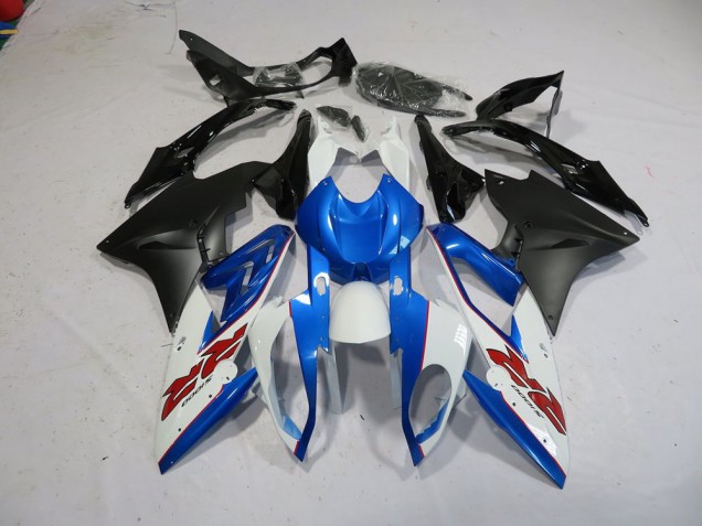 Blau Weiß Schwarz BMW S1000RR 15-18 Motorrad Verkleidungen
