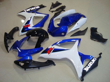 Blau Weiß Schwarz Suzuki GSXR 750 K6 06-07 Motorrad Verkleidungen