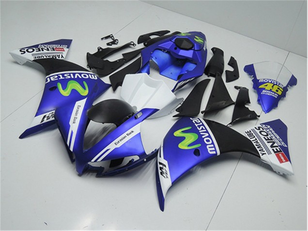 Blau Weiß Schwarz Yamaha R1 12-14 Motorrad Verkleidungen