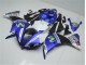 Blau Weiß Schwarz Yamaha R1 12-14 Motorrad Verkleidungen