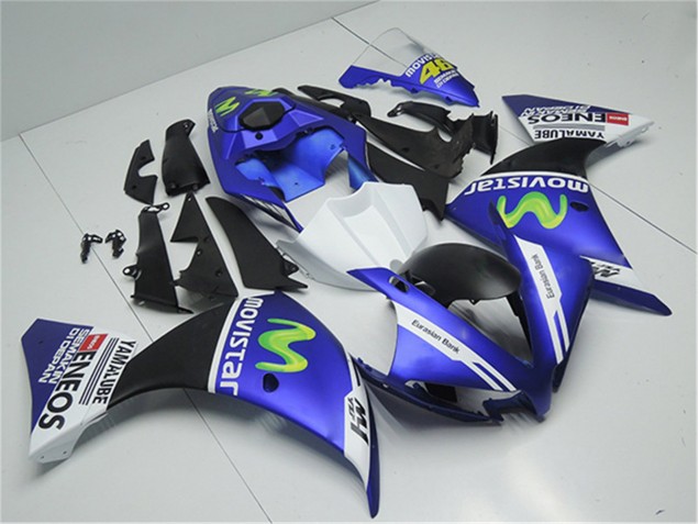 Blau Weiß Schwarz Yamaha R1 12-14 Motorrad Verkleidungen