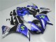 Blau Weiß Schwarz Yamaha R1 12-14 Motorrad Verkleidungen