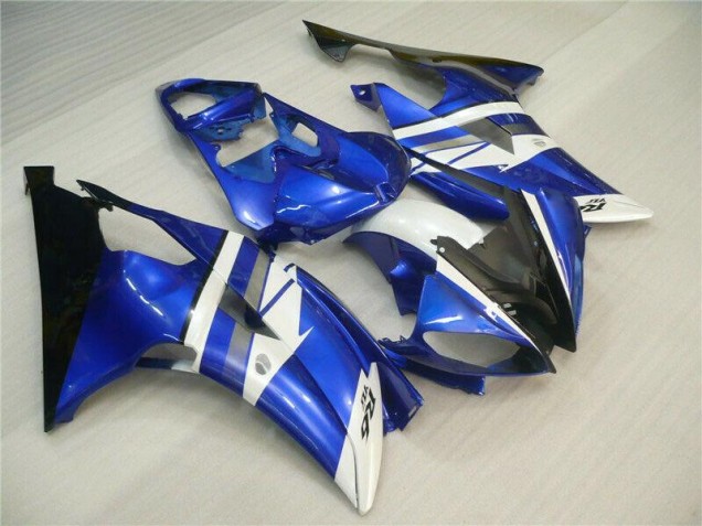 Blau Weiß Schwarz Yamaha R6 08-16 Motorrad Verkleidung Blau Weiß Schwarz Yamaha R6 08-16 Motorrad Verkleidung