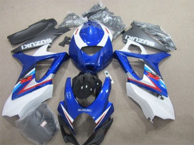 Blau Weiß Suzuki GSXR 1000 K7 07-08 Motorrad Verkleidungen
