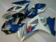 Blau Weiß Suzuki GSXR 1000 K7 07-08 Motorrad VollVerkleidungen & Plastik