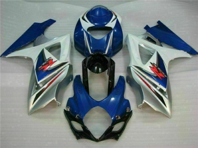 Blau Weiß Suzuki GSXR 1000 K7 07-08 Motorrad VollVerkleidungen & Plastik