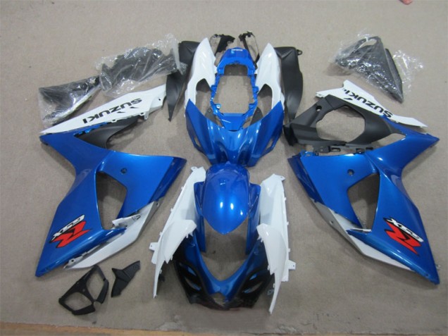 Blau Weiß Suzuki GSXR 1000 K9 09-16 Motorrad VollVerkleidungen & Plastik Blau Weiß Suzuki GSXR 1000 K9 09-16 Motorrad VollVerkleidungen & Plastik