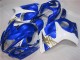 Blau Weiß Suzuki GSXR 1300 Hayabusa 08-20 Motorrad Vollverkleidung Blau Weiß Suzuki GSXR 1300 Hayabusa 08-20 Motorrad Vollverkleidung