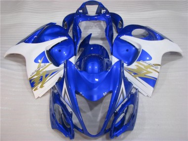 Blau Weiß Suzuki GSXR 1300 Hayabusa 08-20 Motorrad Vollverkleidung