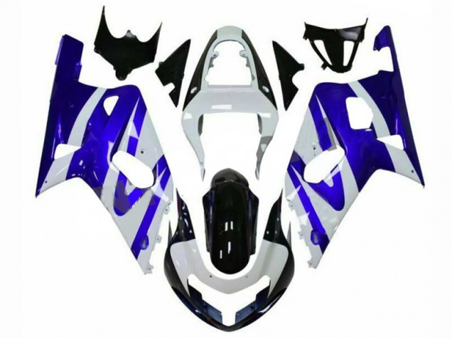 Blau Weiß Suzuki GSXR 600 / 750 K1 K2 K3 01-03 Motorrad Verkleidungen