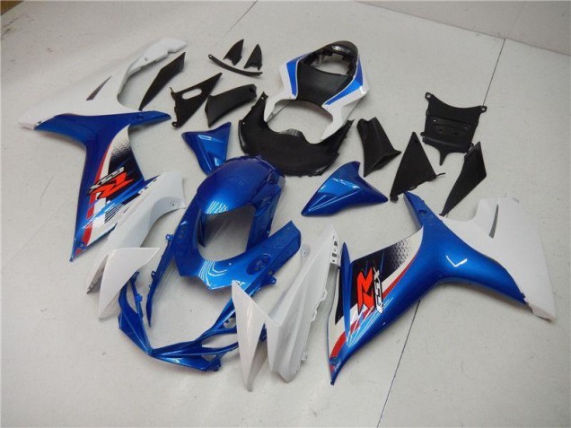 Blau Weiß Suzuki GSXR 600 / 750 K11 11-24 Motorrad Vollverkleidung Blau Weiß Suzuki GSXR 600 / 750 K11 11-24 Motorrad Vollverkleidung