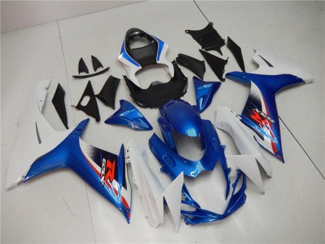 Blau Weiß Suzuki GSXR 600 / 750 K11 11-24 Motorrad Vollverkleidung Blau Weiß Suzuki GSXR 600 / 750 K11 11-24 Motorrad Vollverkleidung