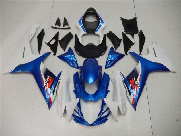 Blau Weiß Suzuki GSXR 600 / 750 K11 11-24 Motorrad Vollverkleidung Blau Weiß Suzuki GSXR 600 / 750 K11 11-24 Motorrad Vollverkleidung