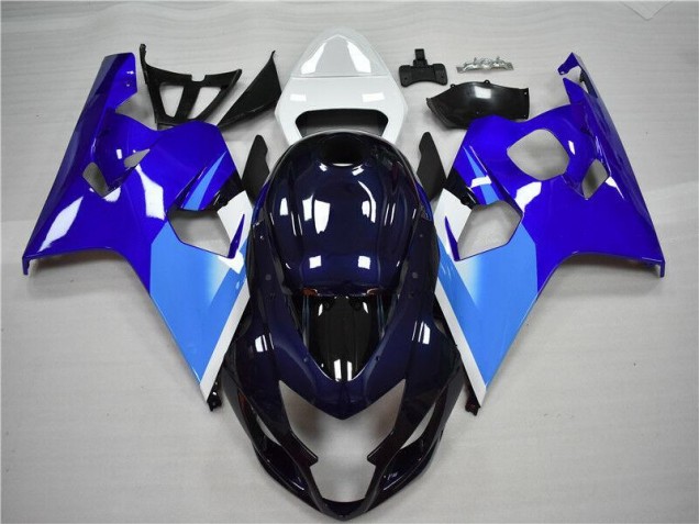 Blau Weiß Suzuki GSXR 600 / 750 K4 04-05 Motorrad Verkleidung Blau Weiß Suzuki GSXR 600 / 750 K4 04-05 Motorrad Verkleidung