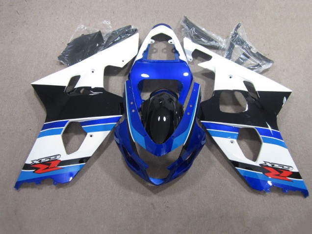 Blau Weiß Suzuki GSXR 600 K4 04-05 Motorrad Verkleidungen Blau Weiß Suzuki GSXR 600 K4 04-05 Motorrad Verkleidungen
