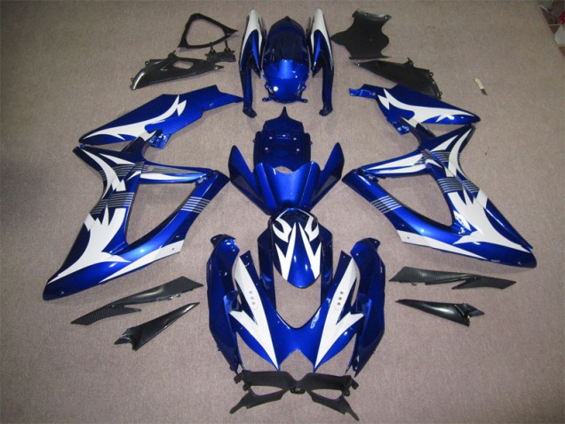 Blau Weiß Suzuki GSXR 600 K8 08-10 Motorrad Verkleidungen