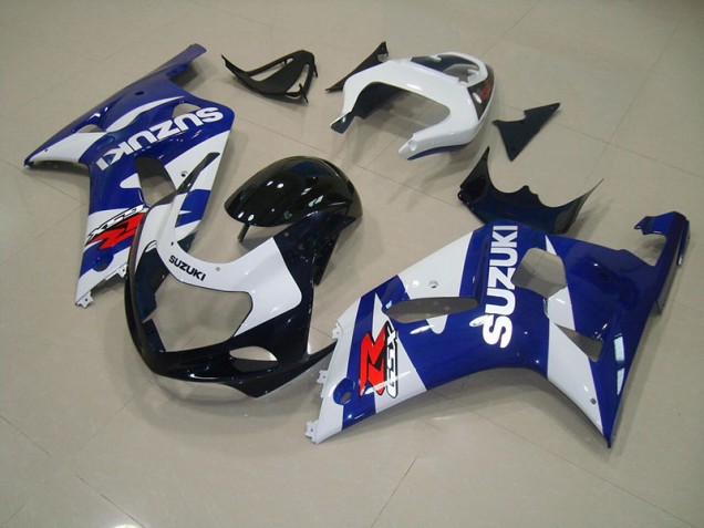 Blau Weiß Suzuki GSXR 750 K1 K2 K3 01-03 Motorrad Verkleidungen Blau Weiß Suzuki GSXR 750 K1 K2 K3 01-03 Motorrad Verkleidungen