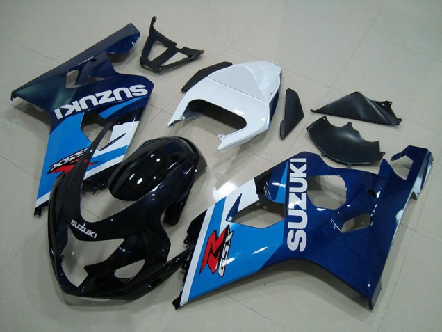Blau Weiß Suzuki GSXR 750 K4 04-05 Motorrad Verkleidungen Blau Weiß Suzuki GSXR 750 K4 04-05 Motorrad Verkleidungen